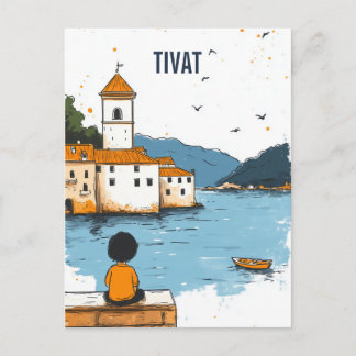 Tivat Montenegro Travel Postcard