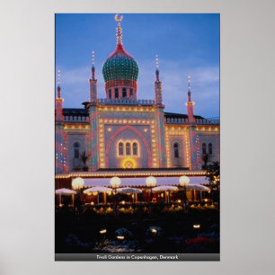 Tivoli Gardens in Copenhagen, Denmark Poster