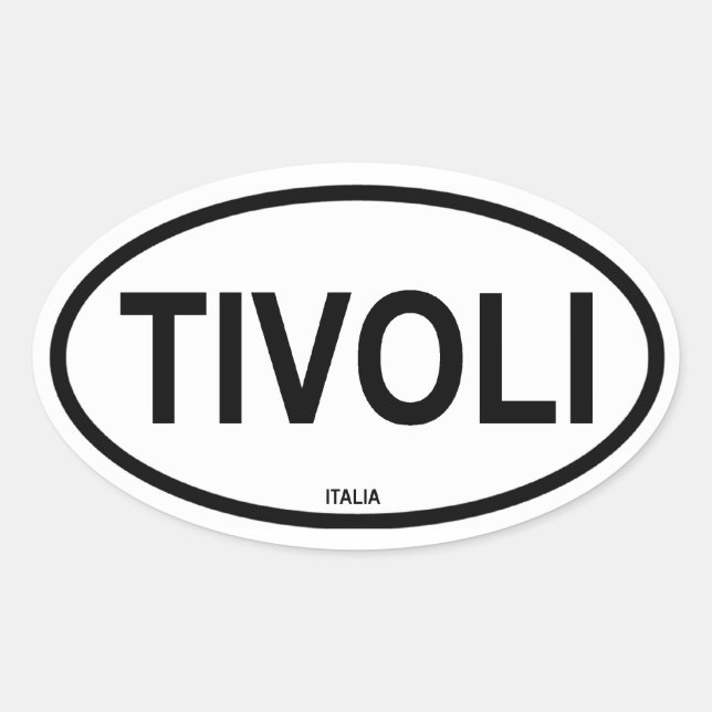 TIVOLI OVAL STICKER (Front)