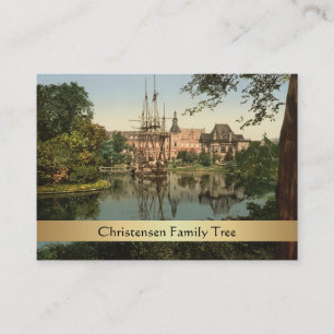 Tivoli Park, Copenhagen, Denmark Family Tree Business Card
