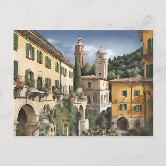 Tivoli (white church) postcard (Front)