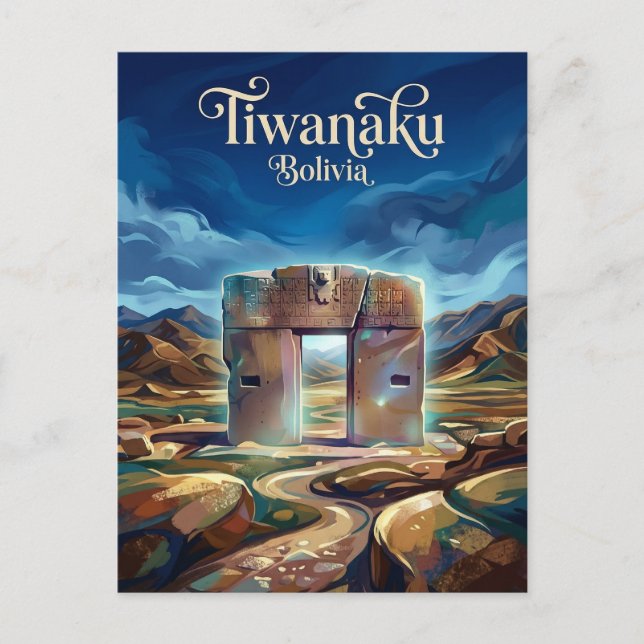 Tiwanaku Bolivia Postcard (Front)