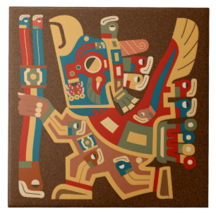 Tiwanaku Sun Warriors Tile