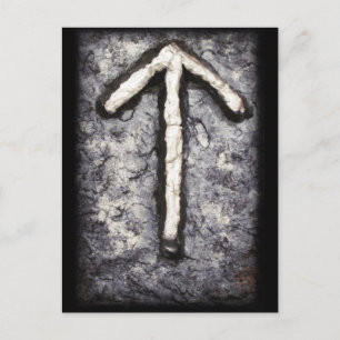 Tiwaz Rune – Norse Symbol Postcard