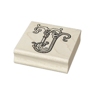 TJ Monogram JT Monogram Rubber Ink Stamp