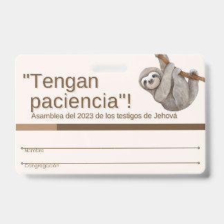 TJ Recuerdo de Insignia | Asamblea Regional 2023 ID Badge