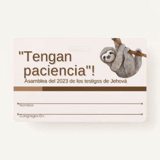 TJ Recuerdo de Insignia | Asamblea Regional 2023 ID Badge