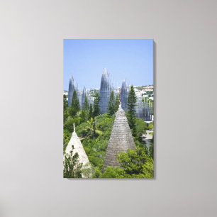 Tjibaou Cultural Centre, Noumea, New Caledonia Canvas Print