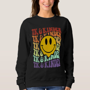 TK and Kinder retro smile face Back To School kind Sweatshirt
