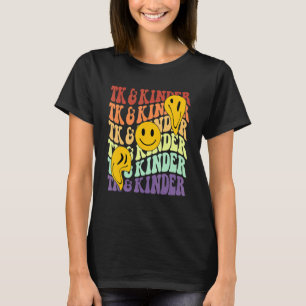 TK and Kinder retro smile face Back To School kind T-Shirt