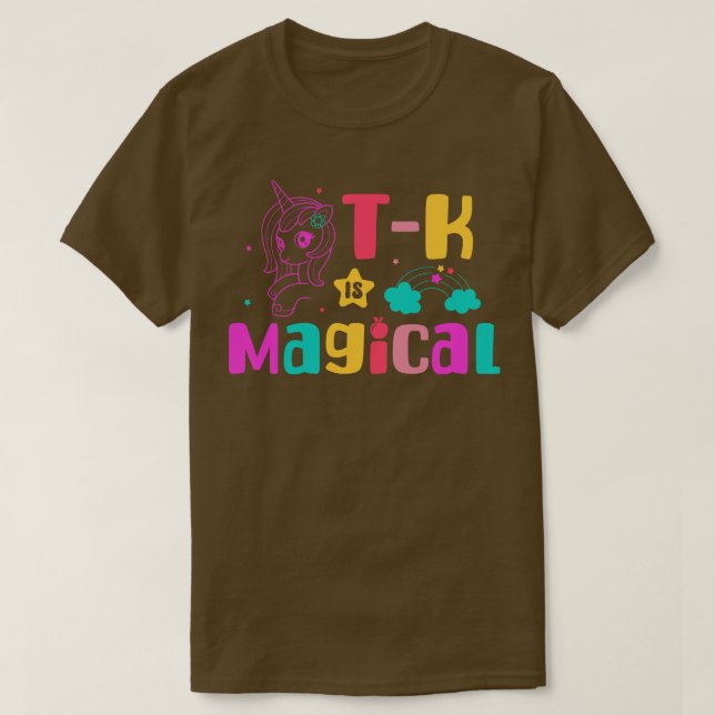 TK is Magical Unicorn Transitional Kindergarten Te T-Shirt (Design Front)