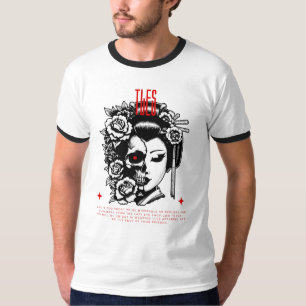 TLES Kabuki with Skull T-Shirt design