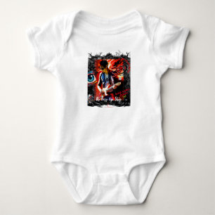 TLES Rocker Baby Bib Bodysuit