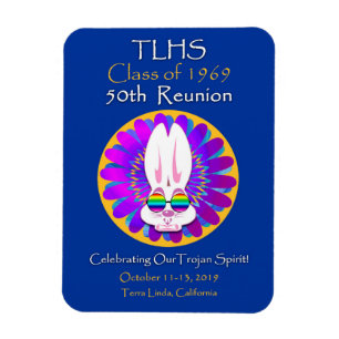 TLHS Bunny Boy Class of 1969 50th Reunion Magnet