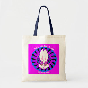 TLHS Bunny Boy Terry in Groovy Shades of Purple Tote Bag