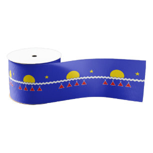 Tlicho Flag Ribbon Tlicho Nation Ribbon Grosgrain Ribbon