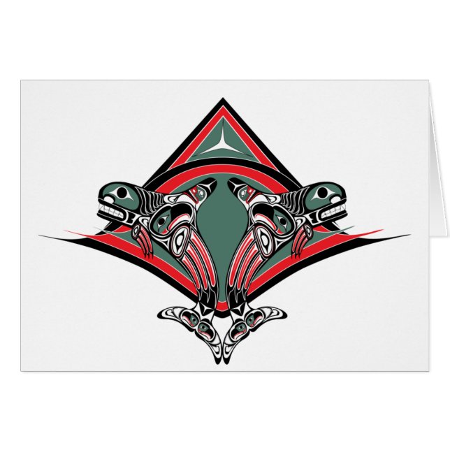 Tlingit Killer Whale & Eagle (Front Horizontal)