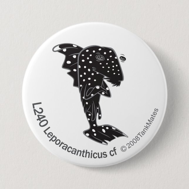 TM-05-L240 Leporacanthicus cf 7.5 Cm Round Badge (Front)