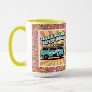 TMH Beach Van Flower Power Mug
