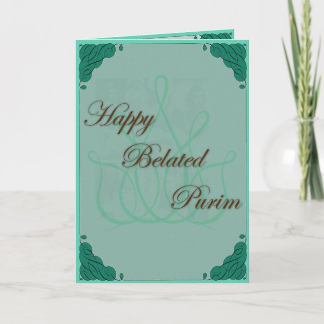 TMH COLLECTION - Belated Purim Holy Day Card (Front)
