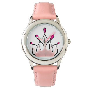TMH COLLECTION- Pretty Pink Ribbon Watch _ Girls