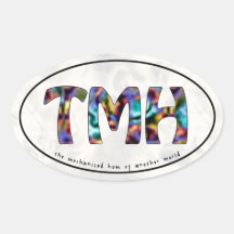 TMH Groovy Motoring Oval Sticker