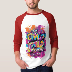 TMS Colorpalooza Graffiti Colour Run Design Sleeve T-Shirt