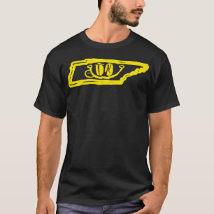 TN Eyes Tennessee Grunge Smiling Face Black backgr T-Shirt