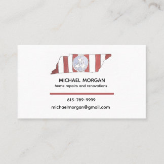 TN state flag business cards