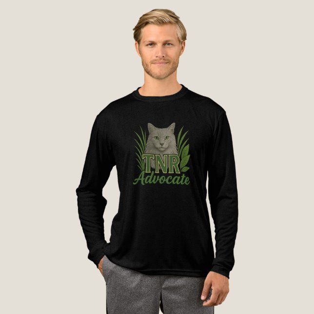 TNR Advocate Cat Rescue Long Sleeve TShirt  (Full Front)