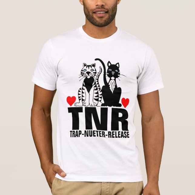 TNR CAT RESCUE NUETER RELEASE T-SHIRTS (Front)