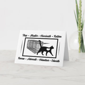 TNR CAT RESCUE TRAP NEUTER RETURN BLANK INSIDE CARD