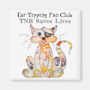 TNR Trap, Neuter, Return Saves Lives Stickers Magnet