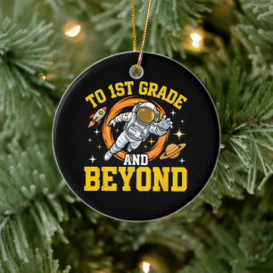 to 1st Grade and Beyond Astronaut Student Ceramic Tree Decoration