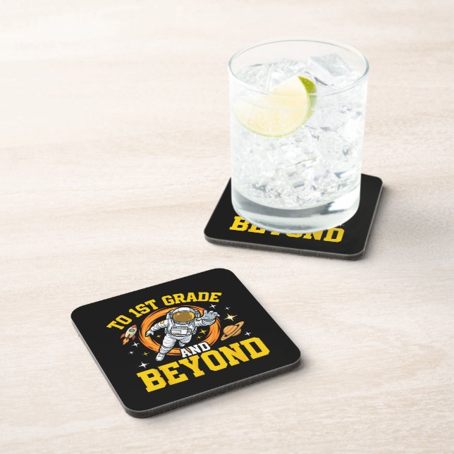 to 1st Grade and Beyond Astronaut Student Coaster (Right Side)
