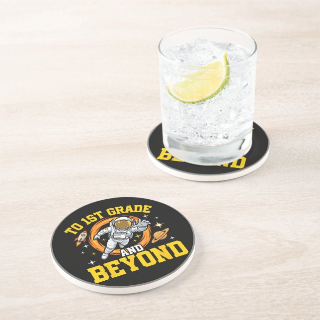 to 1st Grade and Beyond Astronaut Student Coaster (Side)