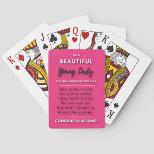 To A Beautiful Young Lady On Her Graduation Day 2 Playing Cards