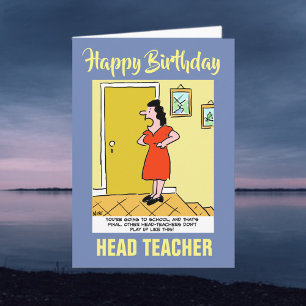 To a Head Teacher - Happy Birthday Card