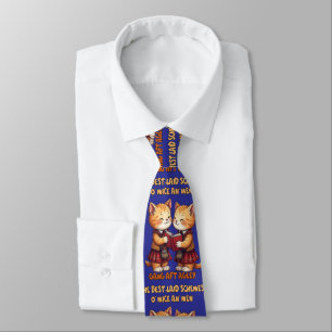 To A Mouse Orange Cats Reciting Burns Tie