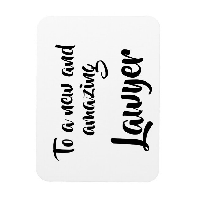To a new and amazing Lawyer graduation card Magnet (Vertical)