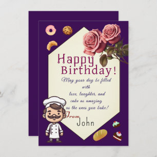 To a pastry chef card