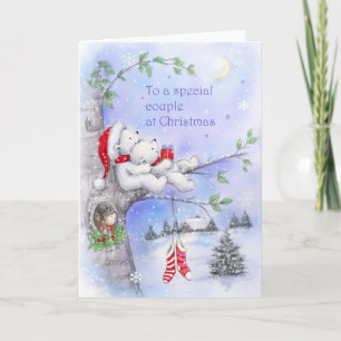 To a Special Couple at Christmas Card