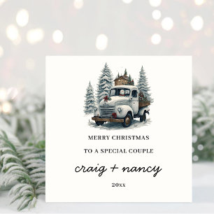 To A Special Couple Christmas Card