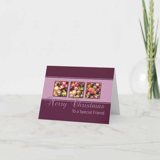 To a Special Friend Merry Christmas card (Front)