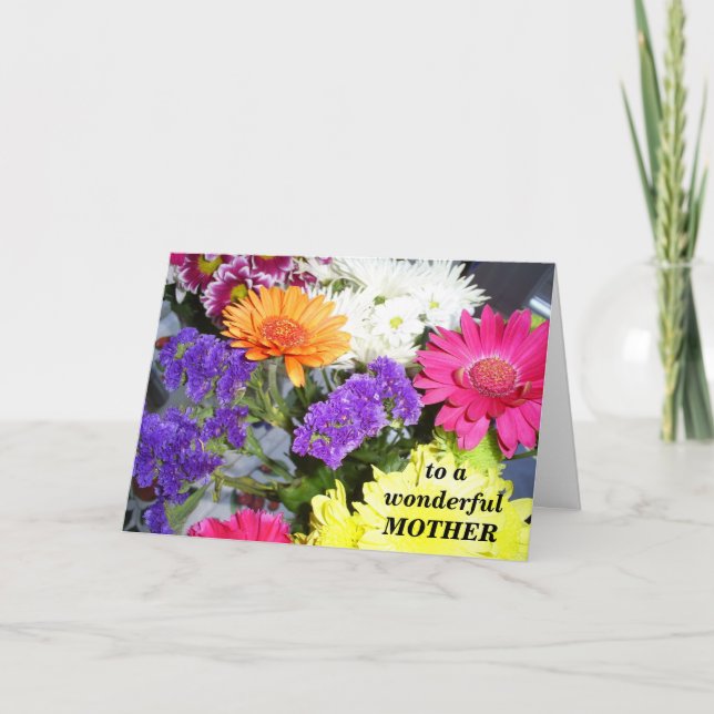 To a wonderful Mother Card (Front)