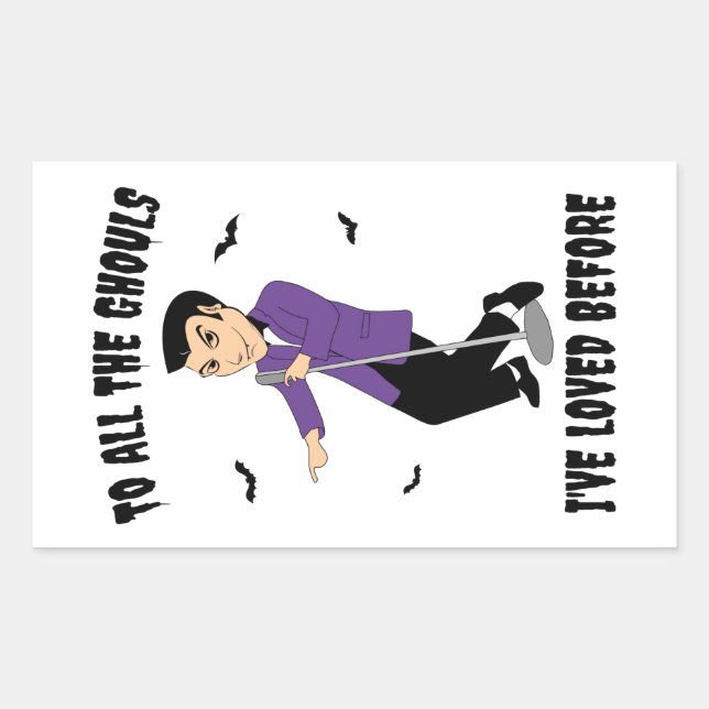 To All The Ghouls I've Loved Before Rectangular Sticker (Front)