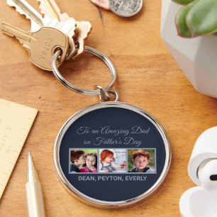 To an Amazing Dad on Father’s Day Photos Key Ring