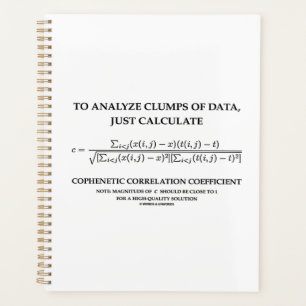 To Analyse Clumps Data Cophenetic Correlation Planner
