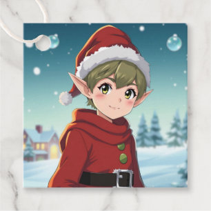 To and From Christmas Elf Favour Tags