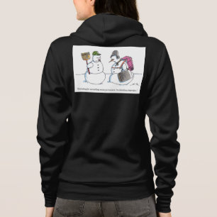 To Antarctica women black Bella zip hoodie back